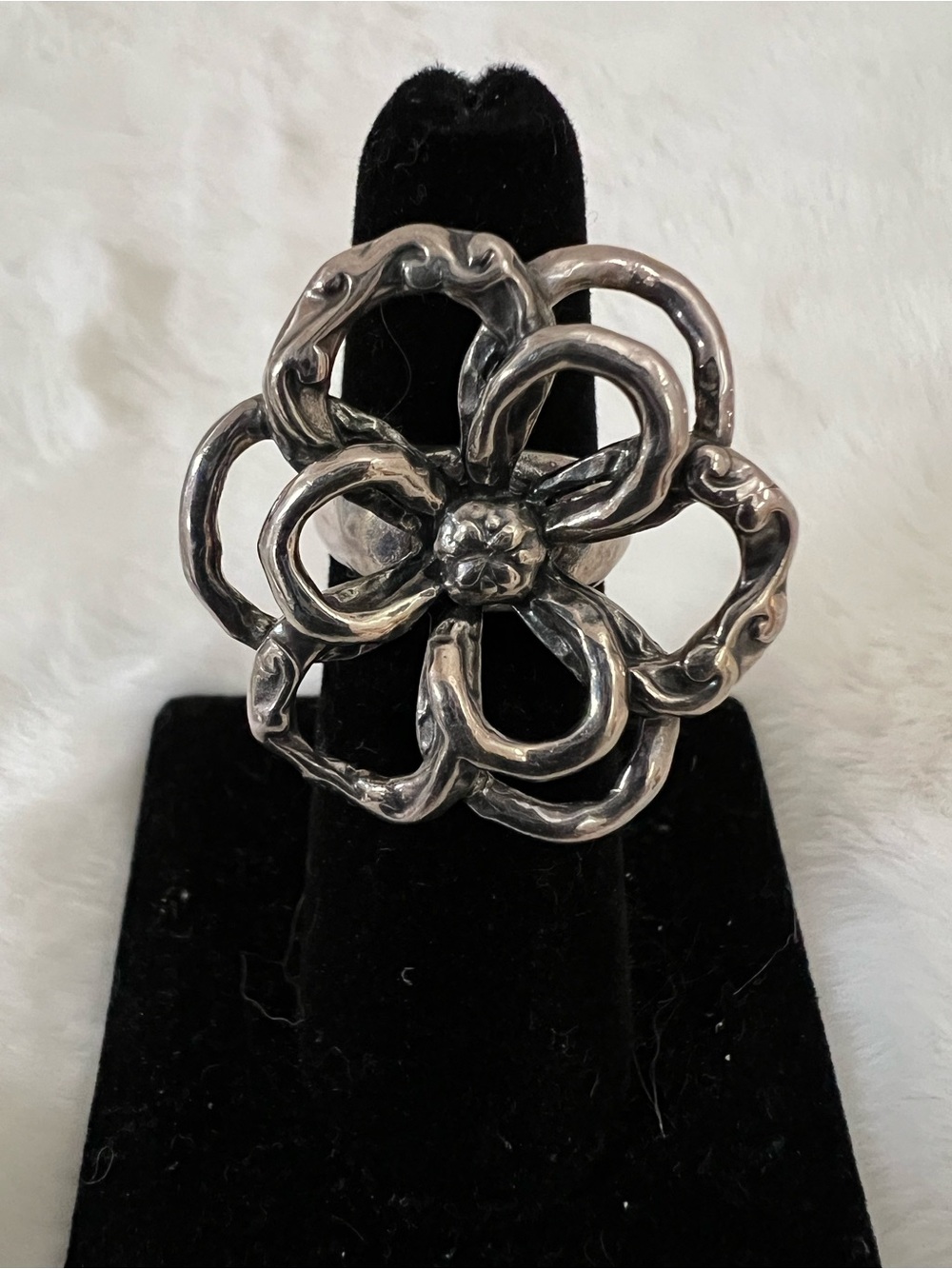 Silpada Sterling Silver Flower Power Statement Ring - Women's Accessory